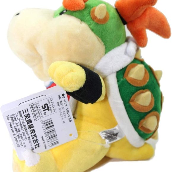 Super Mario Bowser Jr. Plush Toy Stuffed Animal Doll 7'' Koopa Yellow - Picture 5 of 5